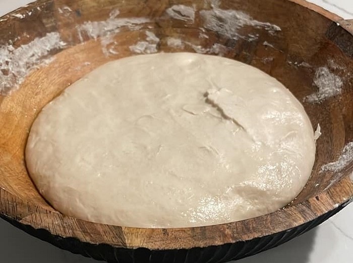 Pizza dough over fermented